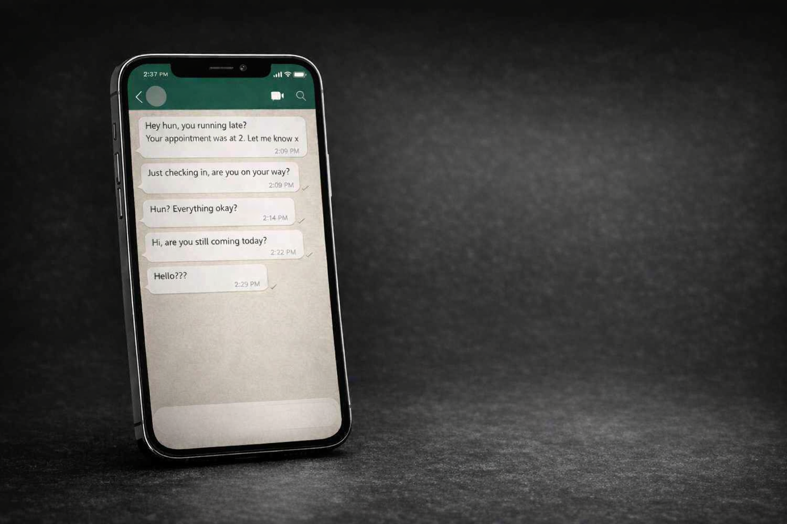 Unanswered WhatsApp messages