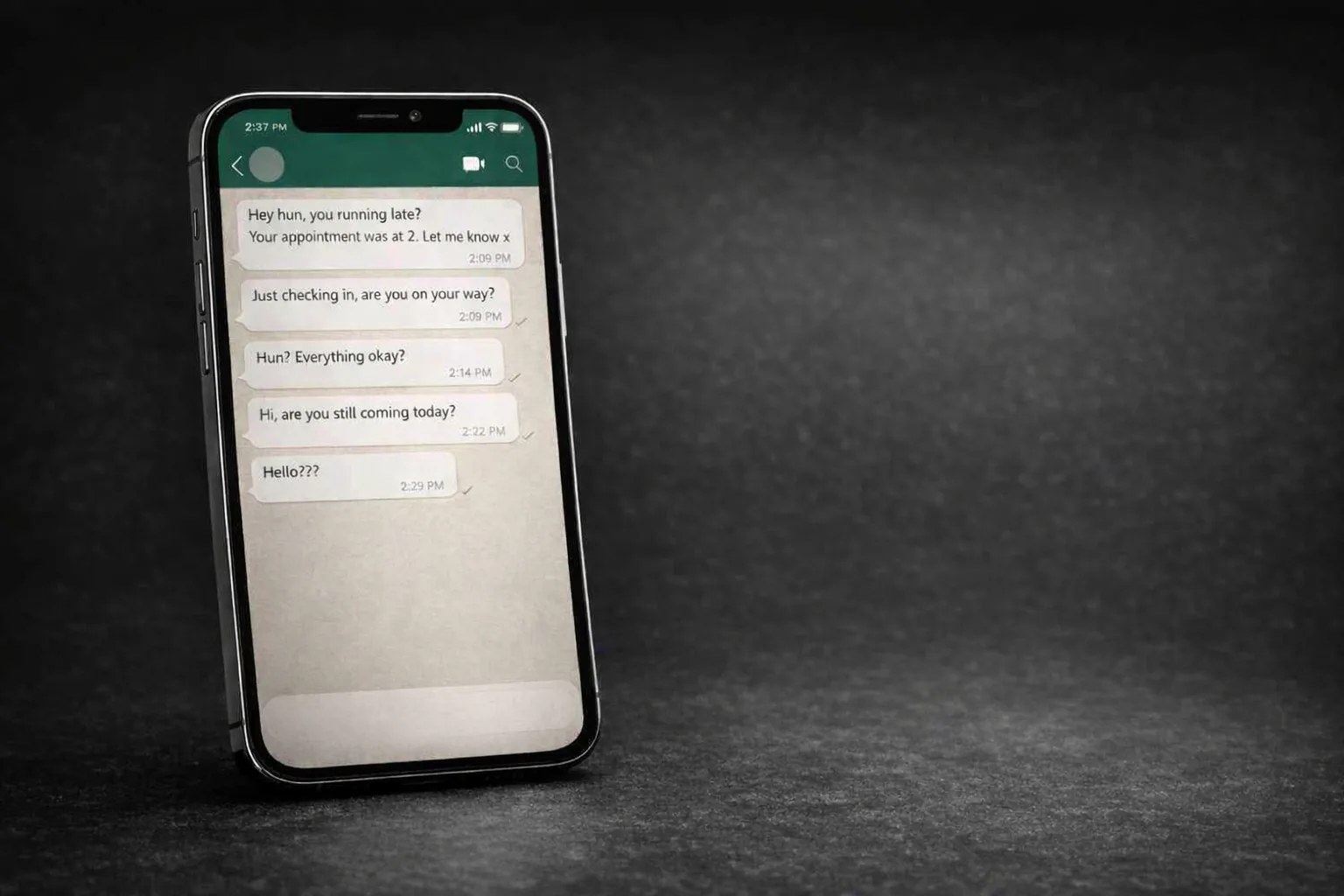 Unanswered WhatsApp messages